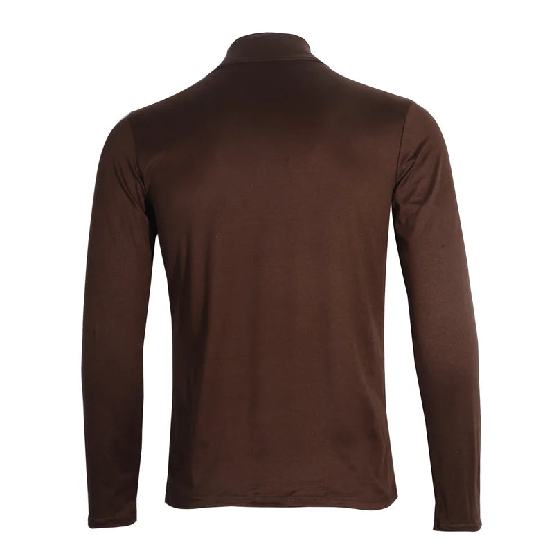 Kişi Slim Fit Boğazlı Uzunqol Köynək