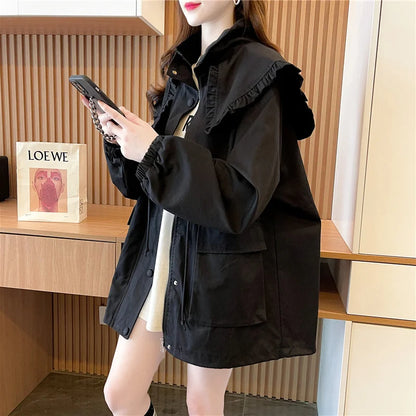 Women's Waterproof Trench Coat - Thin Windbreaker