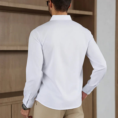 Men's Wrinkle-Free Business Casual Shirt