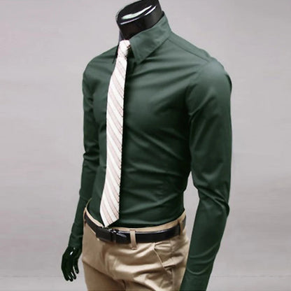 Men's Slim Fit Formal Dress Shirt