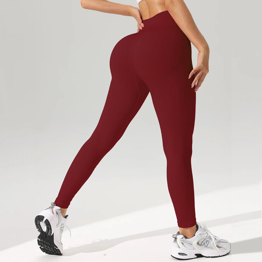 Women Sports Leggings Seamless Yoga Pants Tummy Control Sportswear