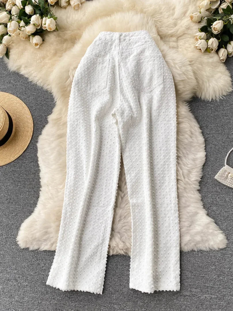 Ripped Jeans Women Casual Streetwear Spring Autumn High Waist