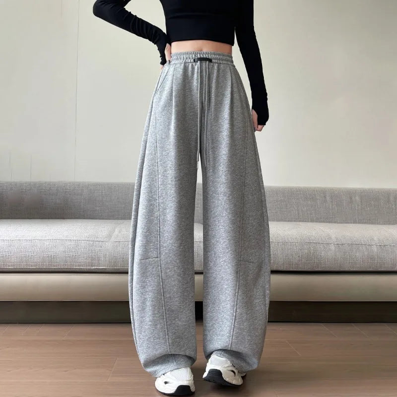Sports Pants Women Spring Autumn High-Waisted Slim