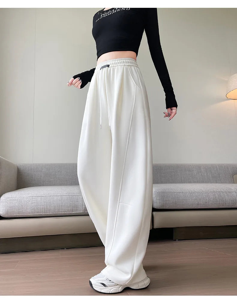 Sports Pants Women Spring Autumn High-Waisted Slim