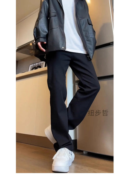 Men's Straight Jeans - Spring Autumn Slim Fit Loose
