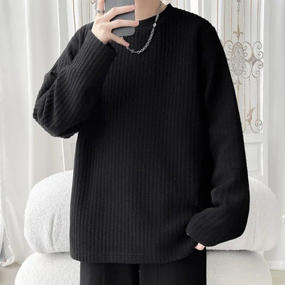 Men's Casual Loose Long Sleeve Base Shirt