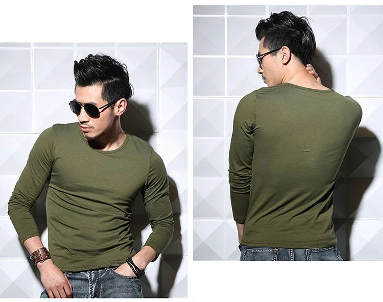 Men's Slim Fit V-Neck Polyester T-Shirt 2026