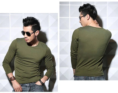 Men's Slim Fit V-Neck Polyester T-Shirt 2026