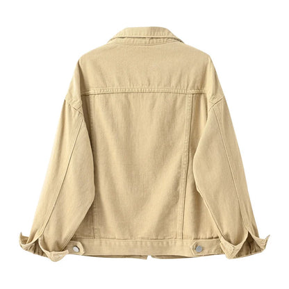 Women's Colorful Denim Jacket Spring