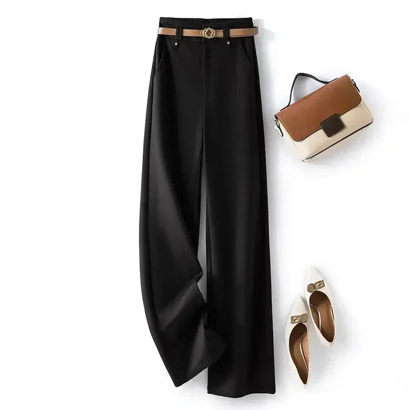 Women's Pants Work Dress Office Tailoring Wide Leg 2025