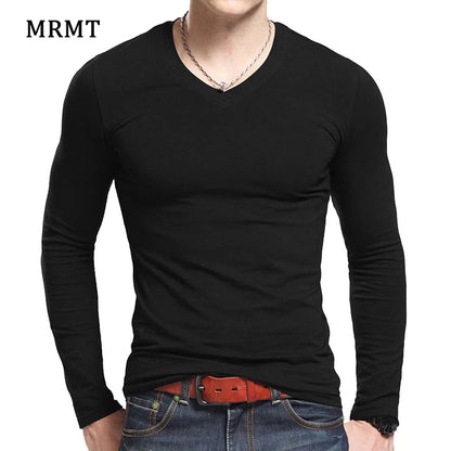 Men's Slim Fit V-Neck Polyester T-Shirt 2026