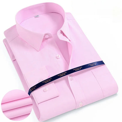 Men's Formal Business White Shirt 5XL