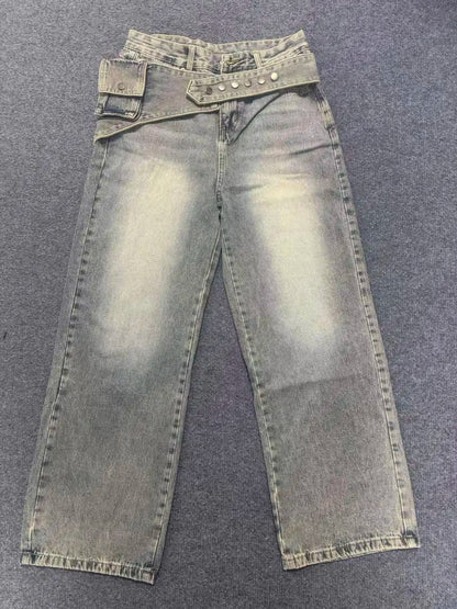 Women's Wide-Leg Y2K Jeans