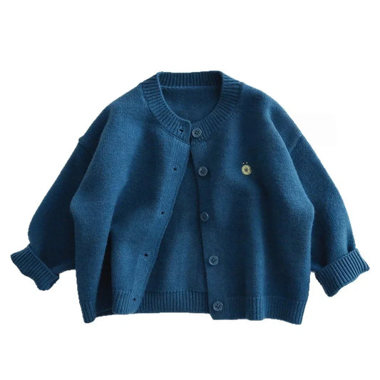 Kids Knit Single-Breasted Sweater 2-7 Years