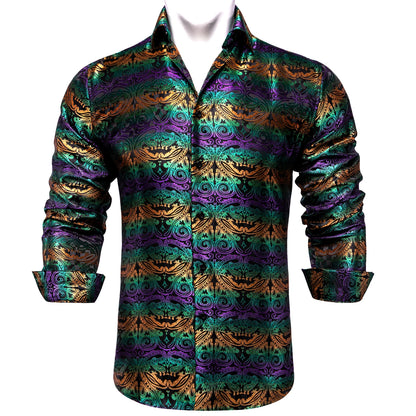 Men's Slim Fit Long Sleeve Dress Shirt