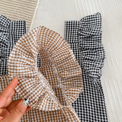 Girls' Checkered Sleeveless Blouse & Shorts Set 2-6Y