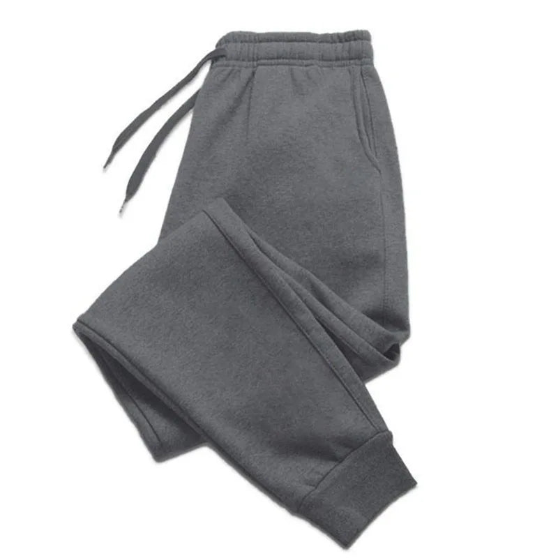 Women Casual Pants Autumn Winter Fleece Sweatpants
