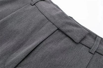 MUJER 2025 Women's Pants Beige Grey Black Wide Leg
