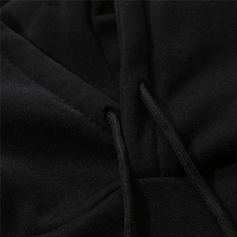Men's Hoodie & Drawstring Pants Tracksuit Set