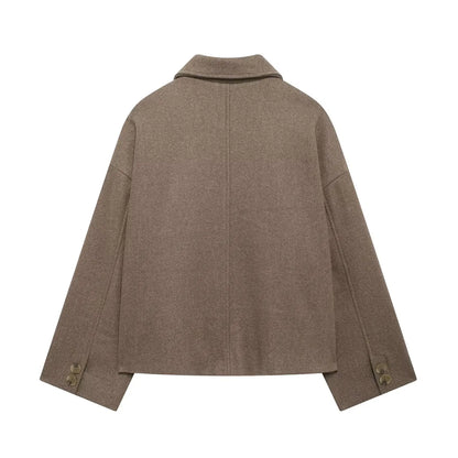 Women's Jackets Coats Autumn 2025 New Chic Loose Warm Elegant