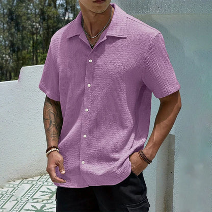 Men's Hip Hop Baggy Short Sleeve Shirt