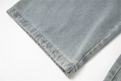 Double Waist Jeans Mens With Belt - Retro High Street