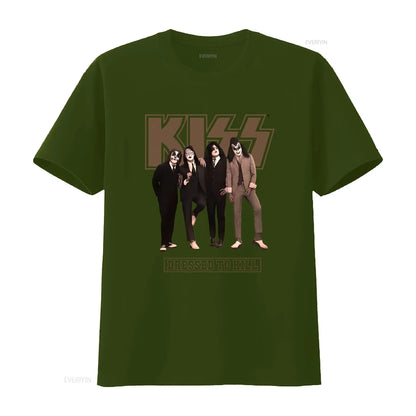 Kiss Band Vintage Washed Men's T-Shirt