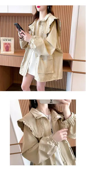 Trench Coat Waterproof Women Windbreaker