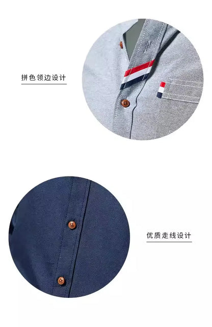 Men's Slim Fit Striped Long Sleeve Shirt