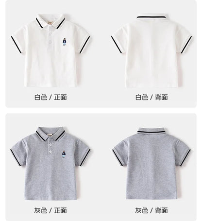Boys' Bear Polo T-Shirt - Toddler Kids Top
