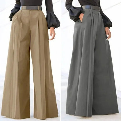 Wide Leg Pants Women Palazzo Summer Printed Linen