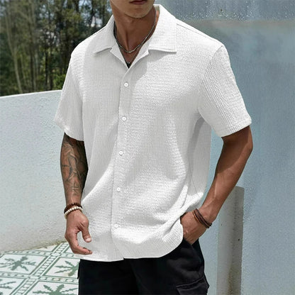 Men's Hip Hop Baggy Short Sleeve Shirt