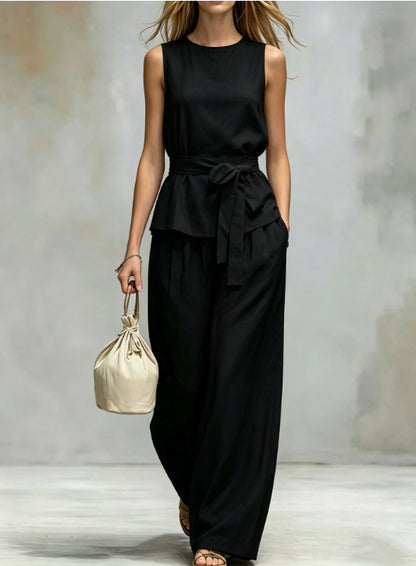 Women's Lace-Up Fashion Two-Piece Set