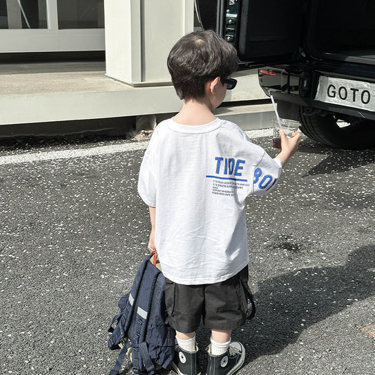 Summer Baby Boy Loose Top - Casual Kids T-Shirt