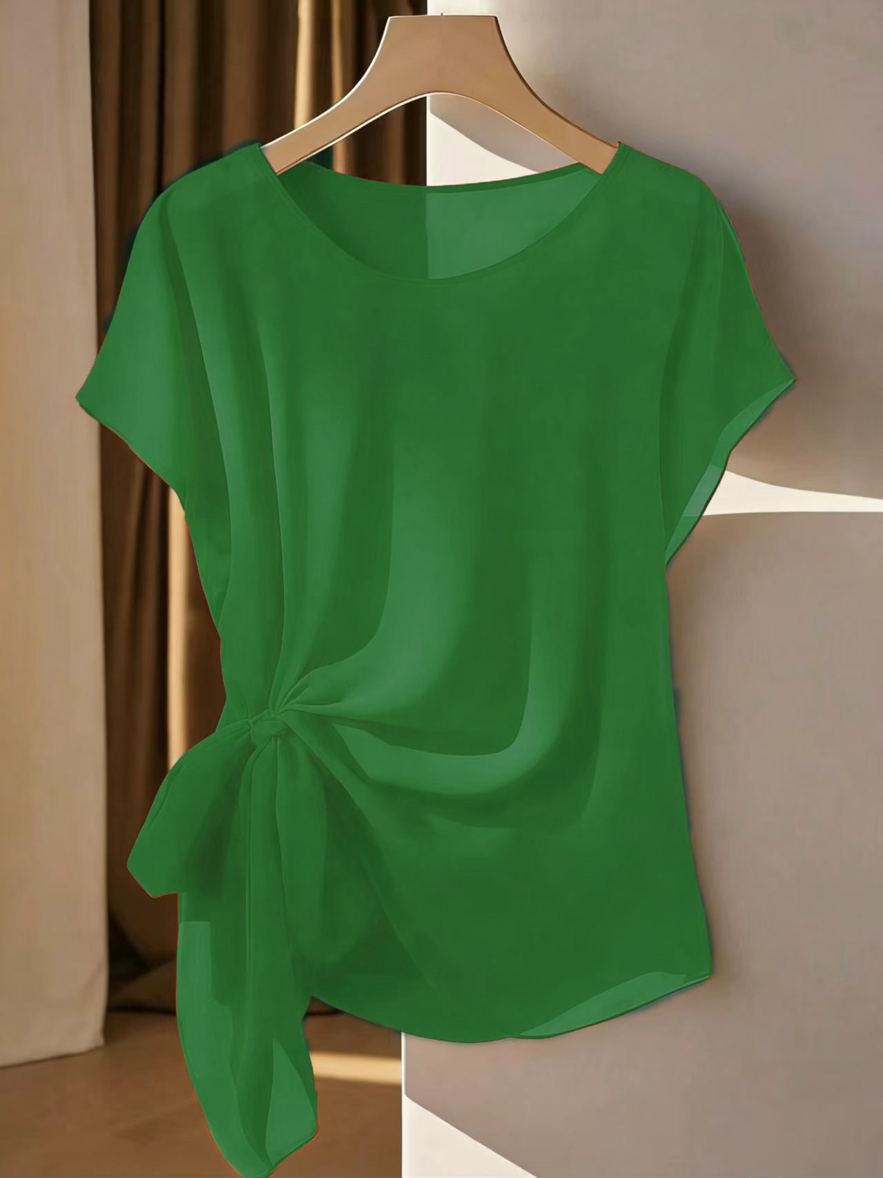 Yay Yeni Yüngül Qadın "Crew-Neck" T-shirt