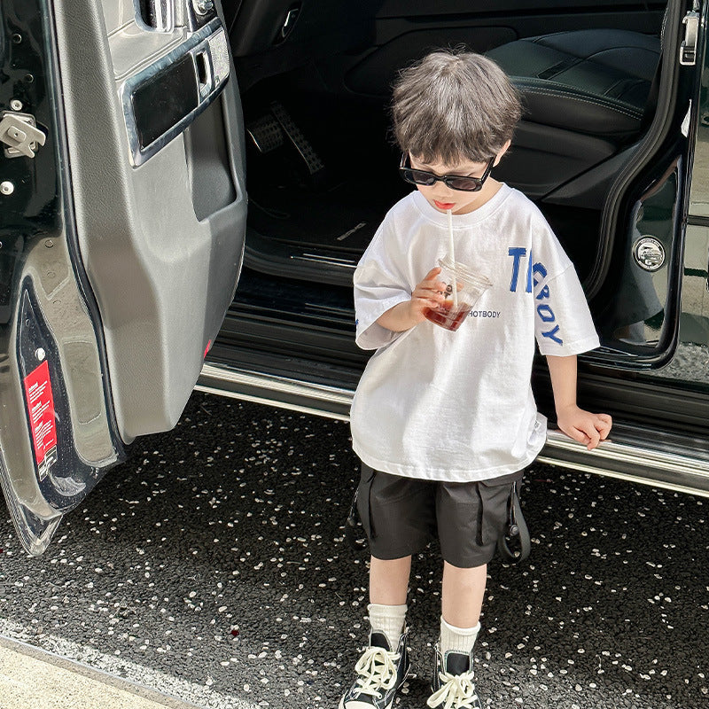 Summer Baby Boy Loose Top - Casual Kids T-Shirt