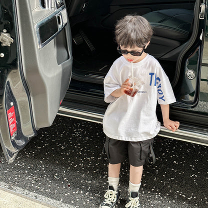 Summer Baby Boy Loose Top - Casual Kids T-Shirt